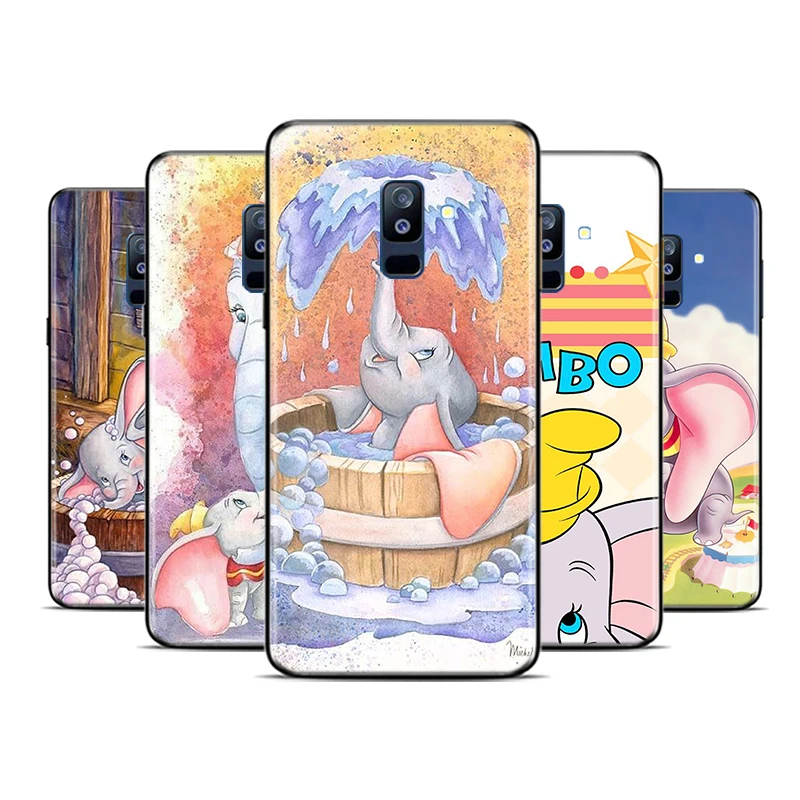 

Circus Dumbo For Samsung Galaxy A9 A8 Star A8S A7 A6 A6S A5 A3 Plus 2018 2017 2016 A750 Black Phone Case