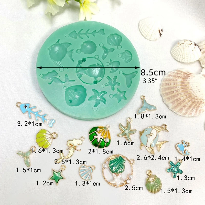 

Earrings Epoxy Resin Mold Necklace Pendant Silicone Mould DIY Craft Jewelry Tool