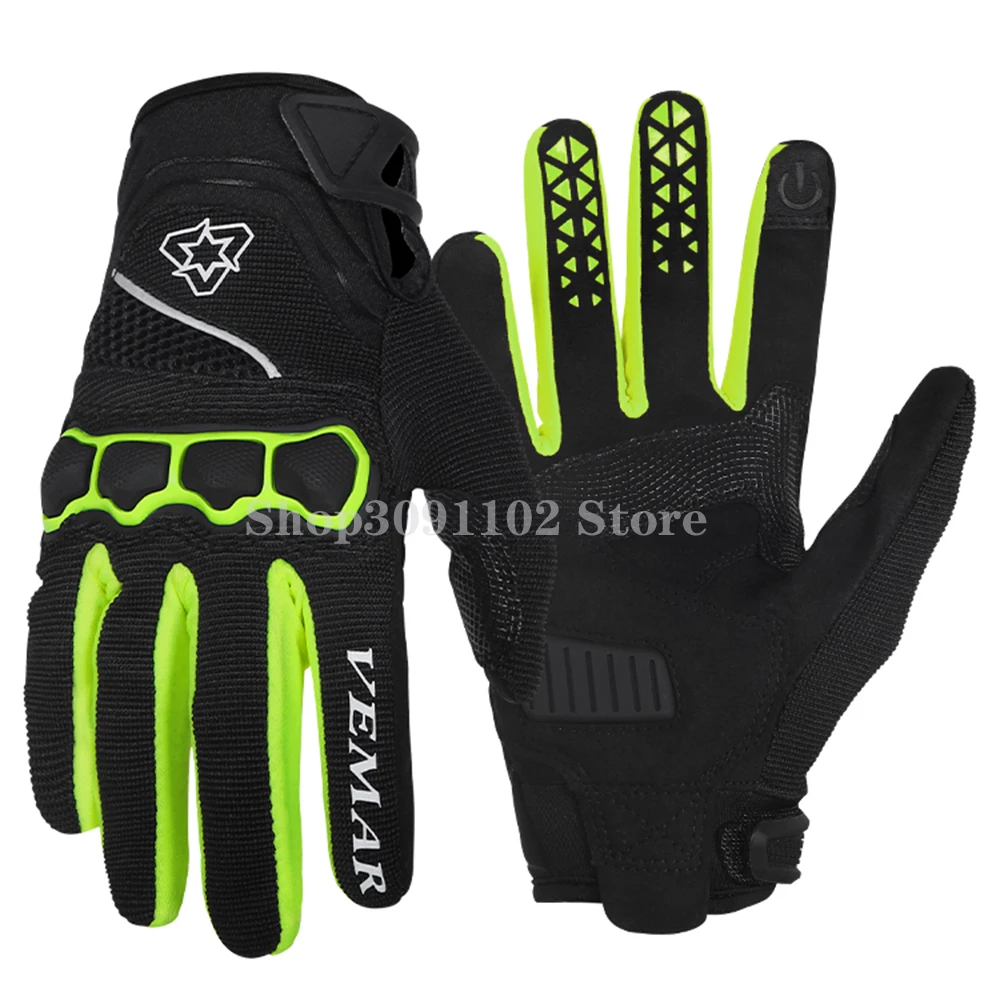 

Мотоциклетные Перчатки, всесезонные Нескользящие, подходят для мужчин и женщин, для езды на мотоцикле, дорожном и горном велосипеде