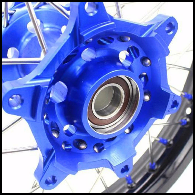 KKE 21/18 комплект колёсных ободов Enduro для HUS FE FC 125 250 350 450 501 2004-2014 синяя соска |