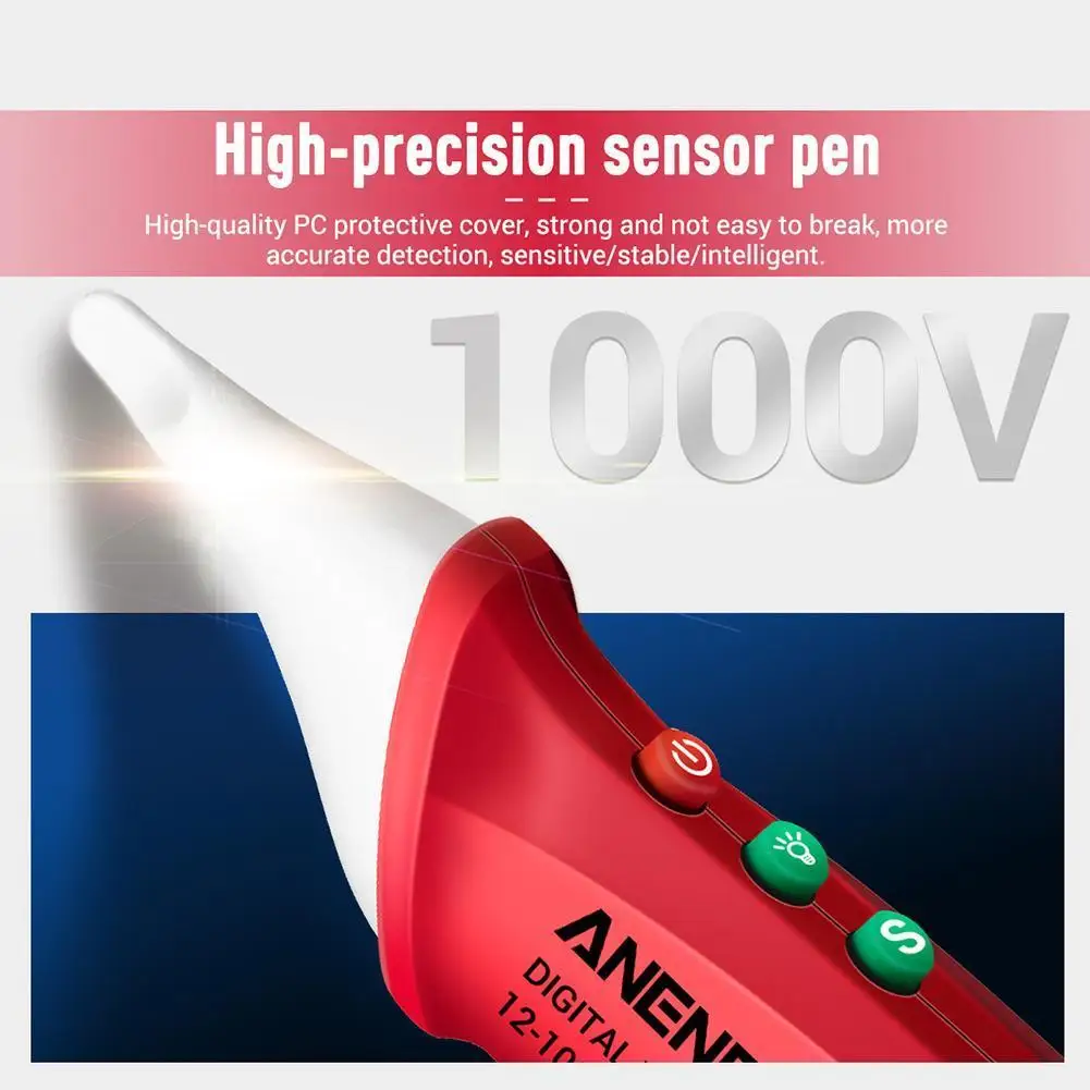

ANENG VC1018 Electric Sensor Tester Pen Digital Intelligent Tool For Electric AC Voltmeter 1000V Meter Voltage Buz L9C3