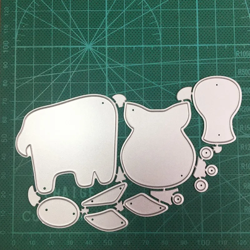 

Stitching Rhinoceros Pig Metal Cutting Dies Stencils for Scrapbooking dies Embossing Dies Cuts Crafts Paper Stamps Dies New 2020