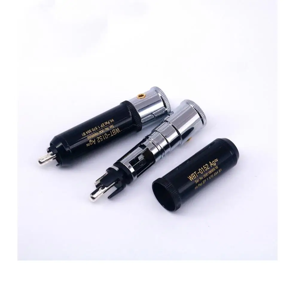 Hi Fi аудио 0152AG End DIY посеребренный штекер RCA разъем для кабеля Interconnector|Коннекторы и