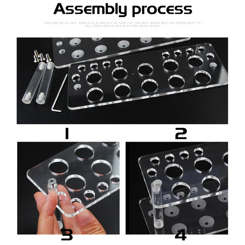 Новая квадратная стойка для сушки подставка косметических кистей полка