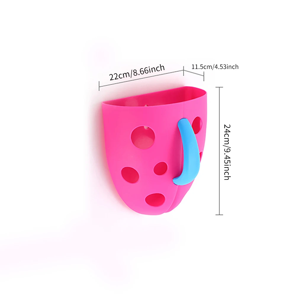

Bathing Toy Storage Organizer Cute Hollow Out Bathroom Kid Basket Baby Storage Storage Toys Hanging Toy Basket Convenient
