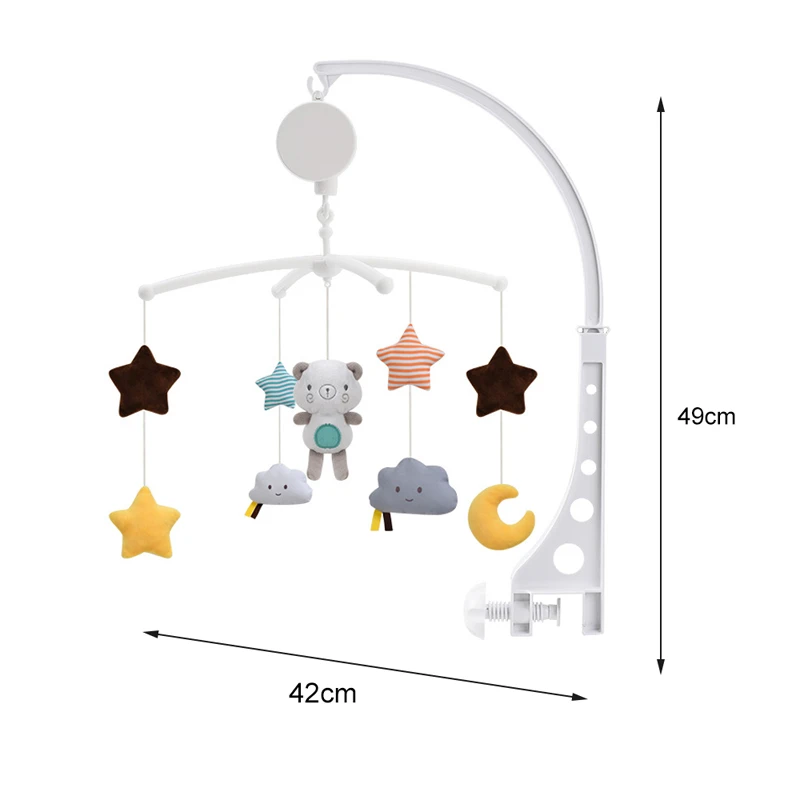 Детские мобильные погремушки на кроватку игрушки с музыкальной коробкой