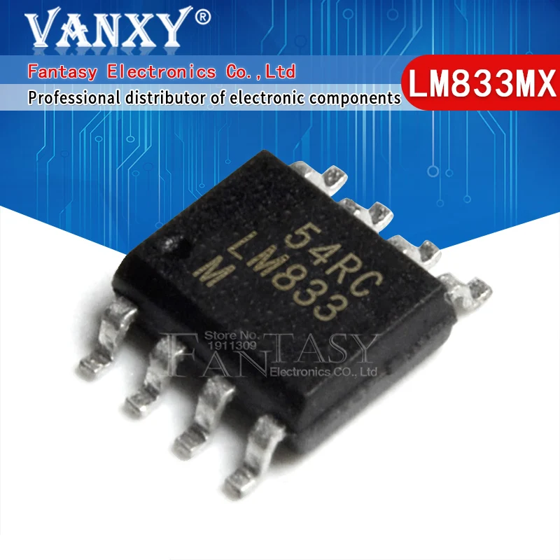 

СОП LM833M SOP-8 LM833MX SOP8 LM833, 10 шт.