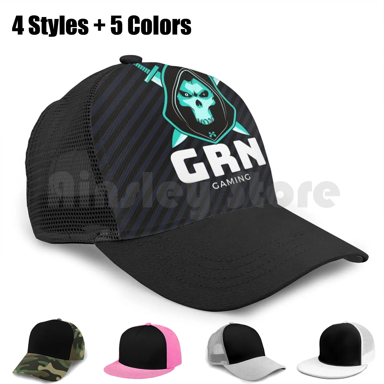 

G R N футболки Бейсболка унисекс сетчатый Повседневный принт Регулируемый Grn Спорт любимые спортивные Влюбленные