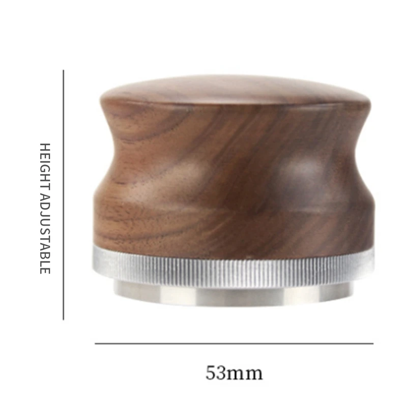 

53MM Coffee Distributor Leveler Tool Kitchen Macaron Coffee Tamper Coffee Bean Press Tool Coffee Powder Hammer