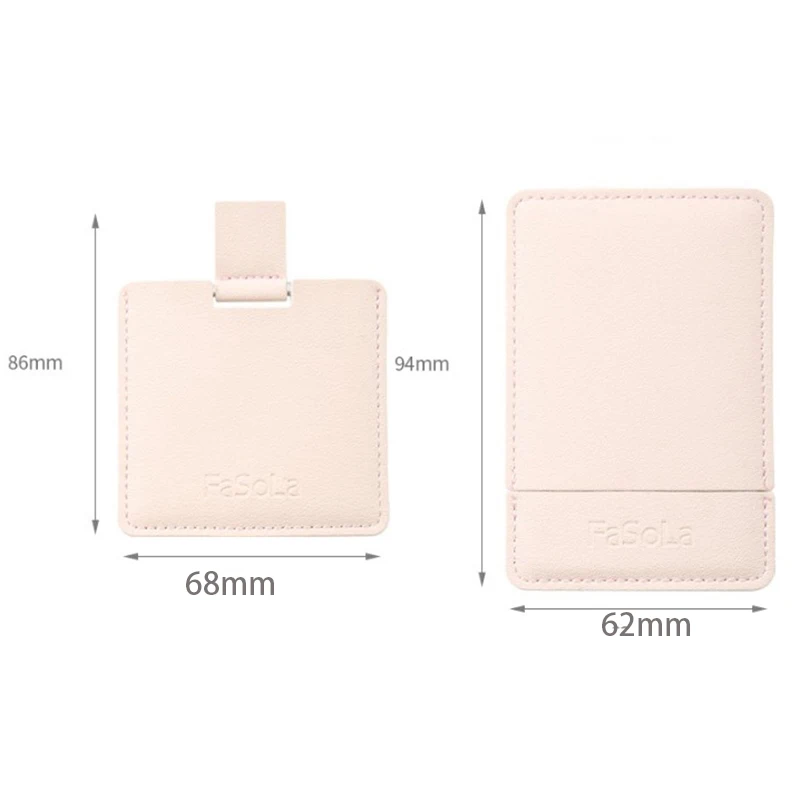 Косметическое небьющееся зеркало для макияжа из нержавеющей стали 1 шт.