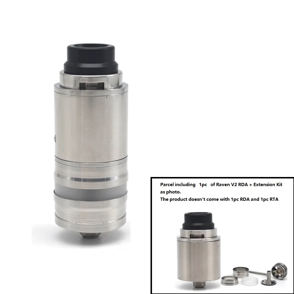 

ULTON Raven v2 Style 22mm rda atomizer for 510 thread vape mods e-cigarette vape tank