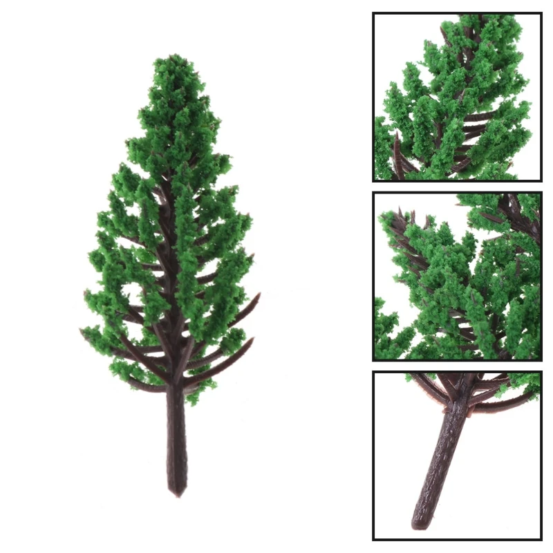 20шт Модель деревья Парк улица железная дорога дом макет Зеленый пейзаж|Наборы