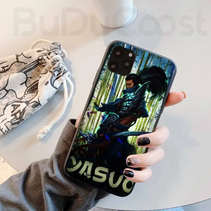 

Yasuo Fan Art Phone Case for iPhone 8 7 6 6S Plus X 5S SE 2020 XR 11 12 Pro mini pro XS MAX