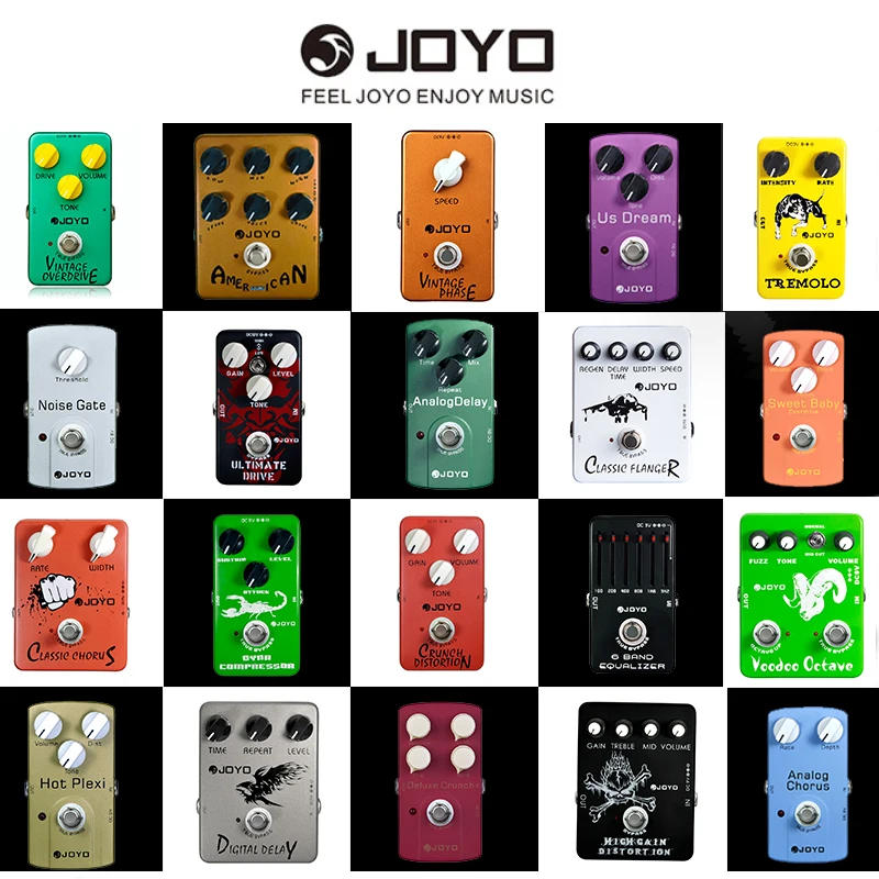 JOYO педаль эффектов для электрогитары ch/Voodoo Octave/Цифровая Задержка/Overdrive