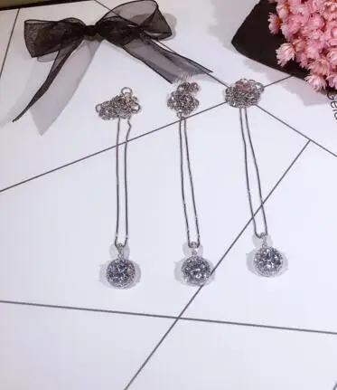 

YTF219 Zircon Necklace S925 Silver Necklace Wedding Birthday Party Gift