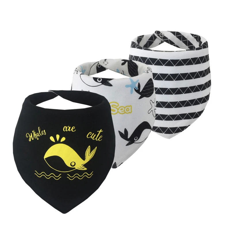 Шарф-слюнявчик детский из натурального хлопка для новорожденных девочек зимний