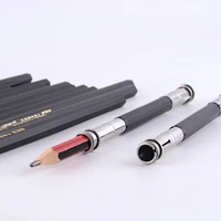 h05b 2pcs dual head pencil extender drawing writing tool holder art pencil lengthener
