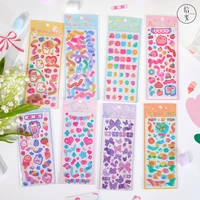 2 pcs ribbon sticker waterproof diary journal star card decoration mobile phone diy decorative stickers cute korean stationery
