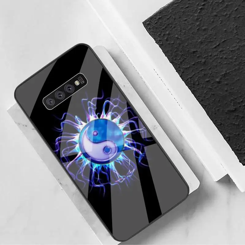 

Yin Yang Printing Graffiti Pisces Phone Case Tempered Glass For Samsung S6 7 8 9 10 20 Plus Ultra Note8 9 10 10pro
