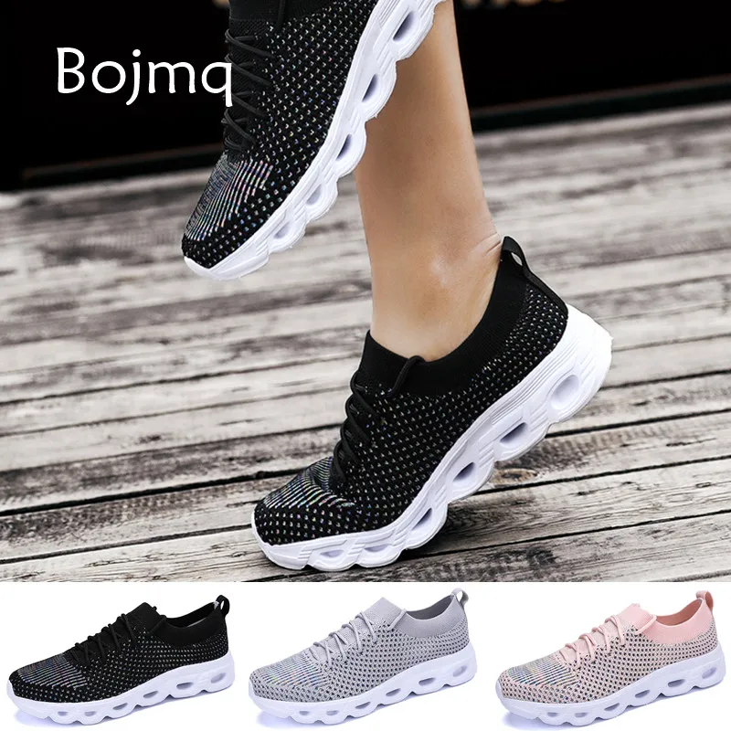 

Bojmq Women Sneakers Tenis Feminino 2020 New Arrivals Ladies Sport Shoe Women's Tennis Shoes Female Outdoor Walking Footwear