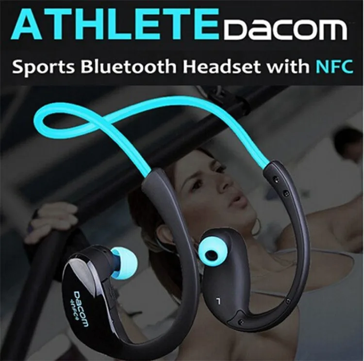 Dacom Athlete Bluetooth гарнитура для iPhone для samsung беспроводные наушники спортивные стерео наушники с HD микро NFC auriculares