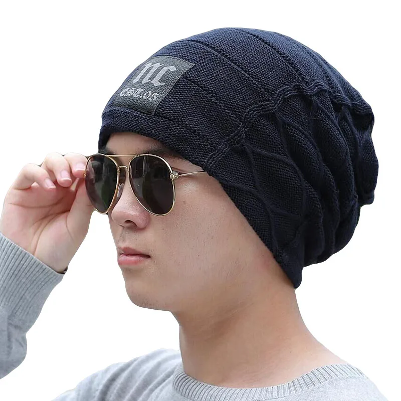 2019 Стильные Шапки облегающие шапки зимние Мужская плотная теплая зимняя шапка