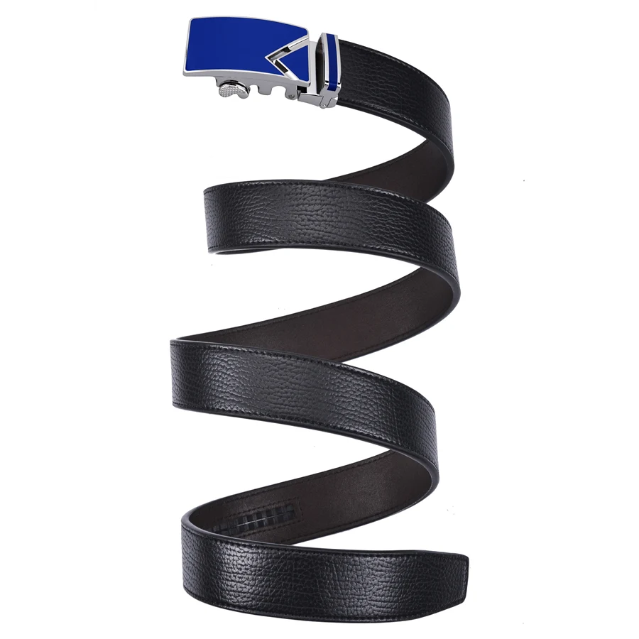 

Мужские ремни из натуральной кожи Plyesxale, популярные ремни с автоматической пряжкой в деловом стиле, B187, 2020