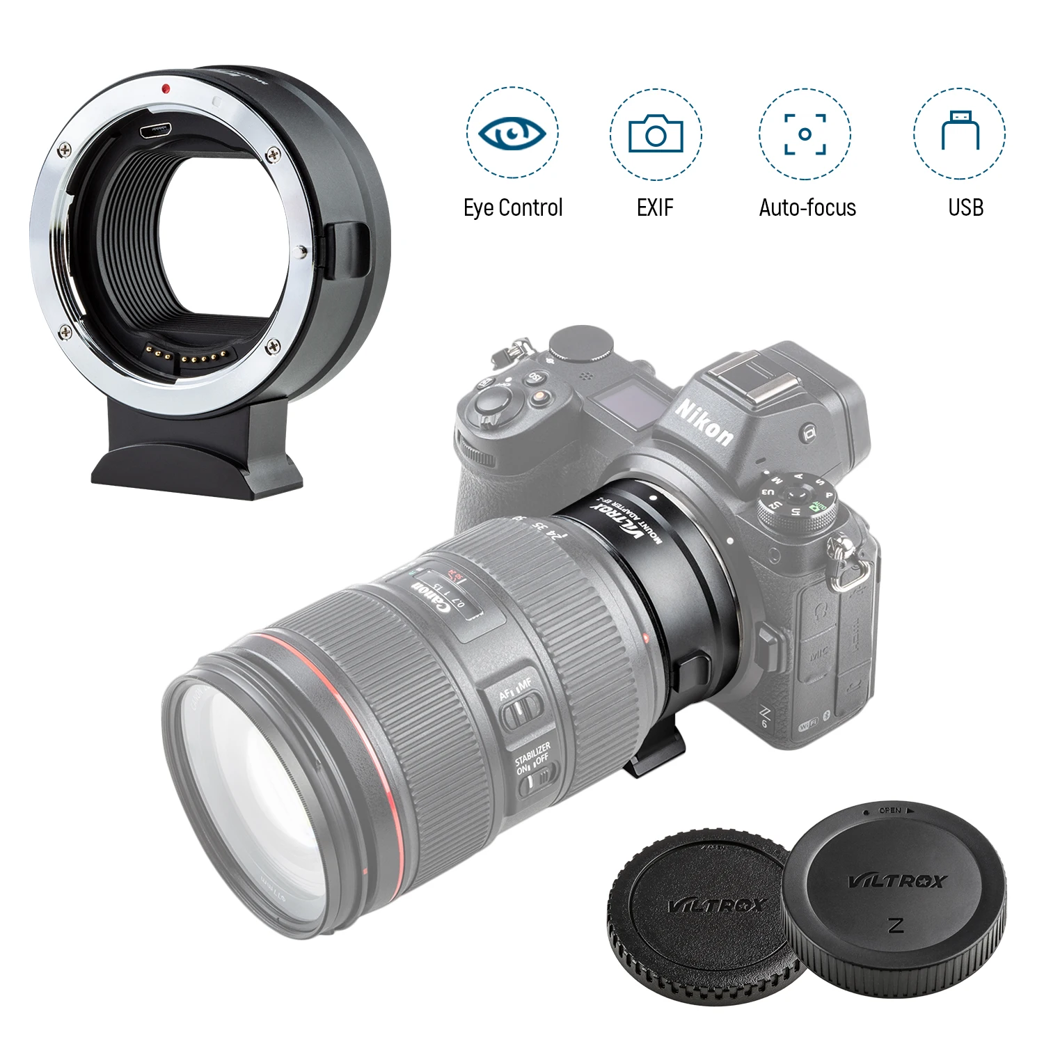 Viltrox EF-Z Z адаптер для крепления объектива с автофокусом полная Рамка Canon EF EF-S
