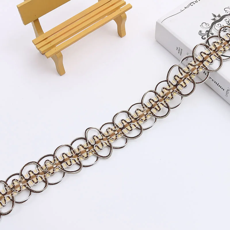 QGVLish 12M/lot 5cm Wide Curtain Lace Trims Belt Ribbons DIY Sewing Sofa Stage Tablecloth Clothing Chair Edge Trim Decor | Дом и сад