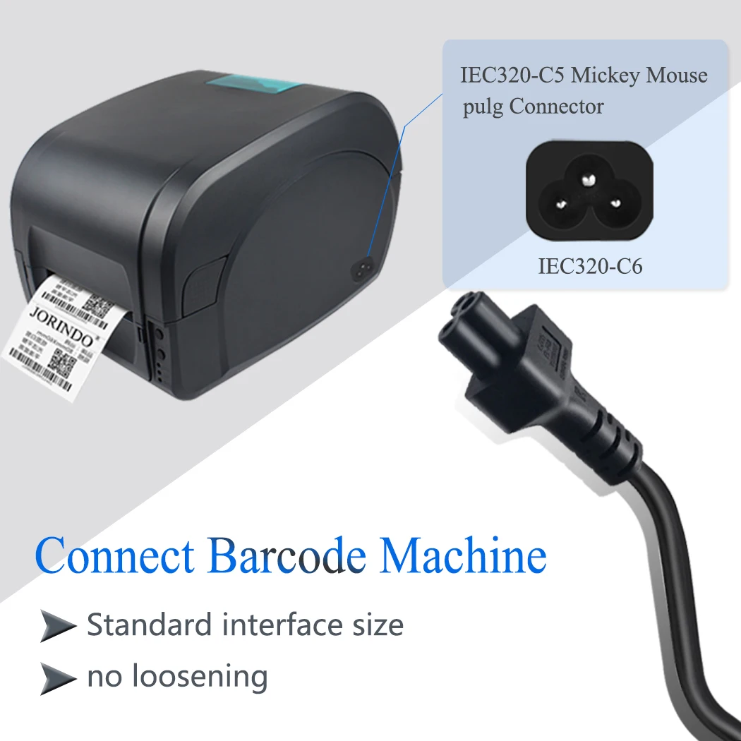 Jorinдо 0 6 м/футов IEC320 C14 к C5 AC power crod адаптер кабеля подключение Φ 2.5A/10A | Электроника
