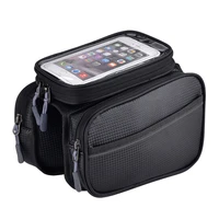 rainproof bicycle bags frame front tube bike phone holder bag motorcycle side bags panniers cycling accessories xa193tq