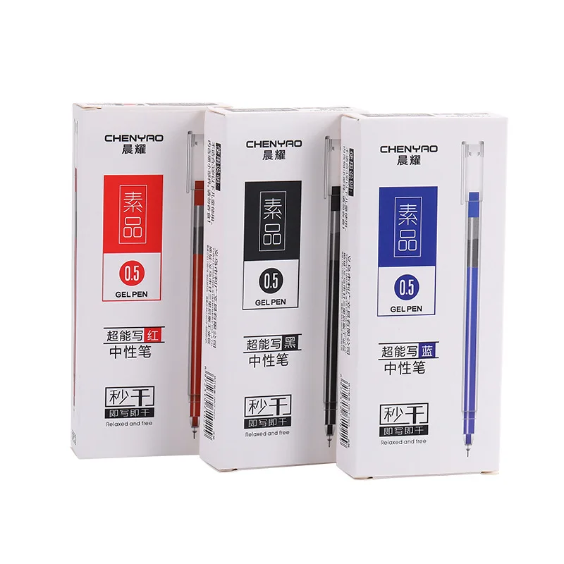 

Large-capacity Gel Pen 1000pcs Is 100boxes Red, Blue and Black 0.5mm Syringe Water-based Gel Pen Office Signature Pen Wholesale