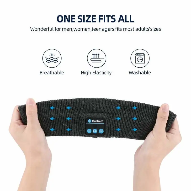 Bluetooth music sports headband Wireless workout yoga hair band for men Sleeping fashion running women sweatband 2020 | Спорт и