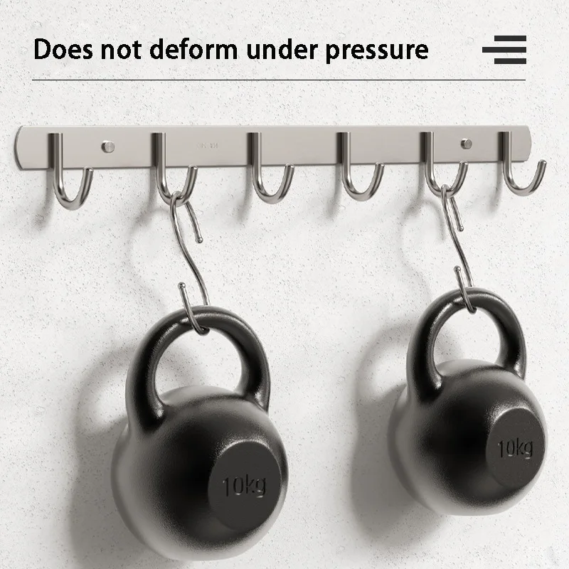 304 нержавеющая сталь крюк пуансон Бесплатные Крючки Крючок полотенца для ванной