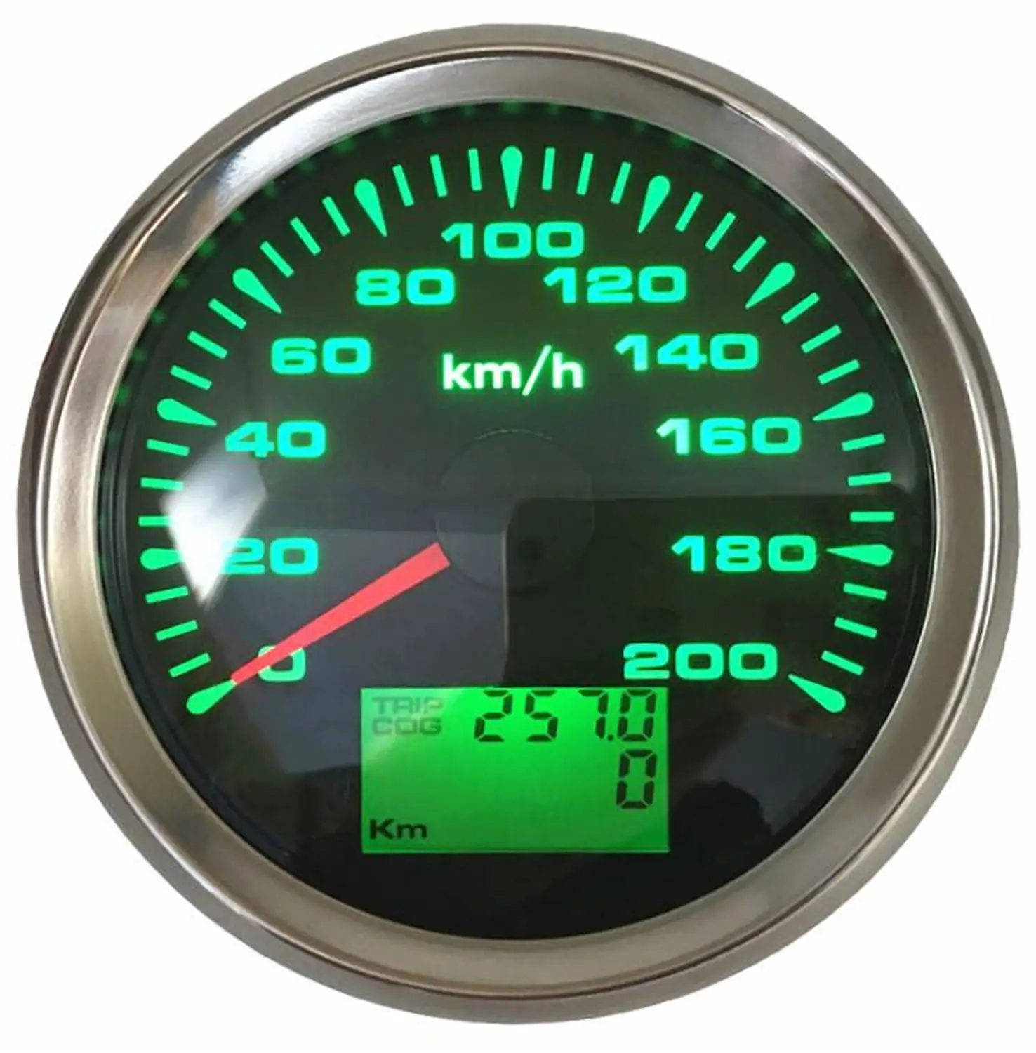 

Free Shipping 1pc 0-200km/h Auto GPS Odometers Cog Trip Meters 85mm Speedometer Gauges with Antenna 8 Kinds Backlight Color