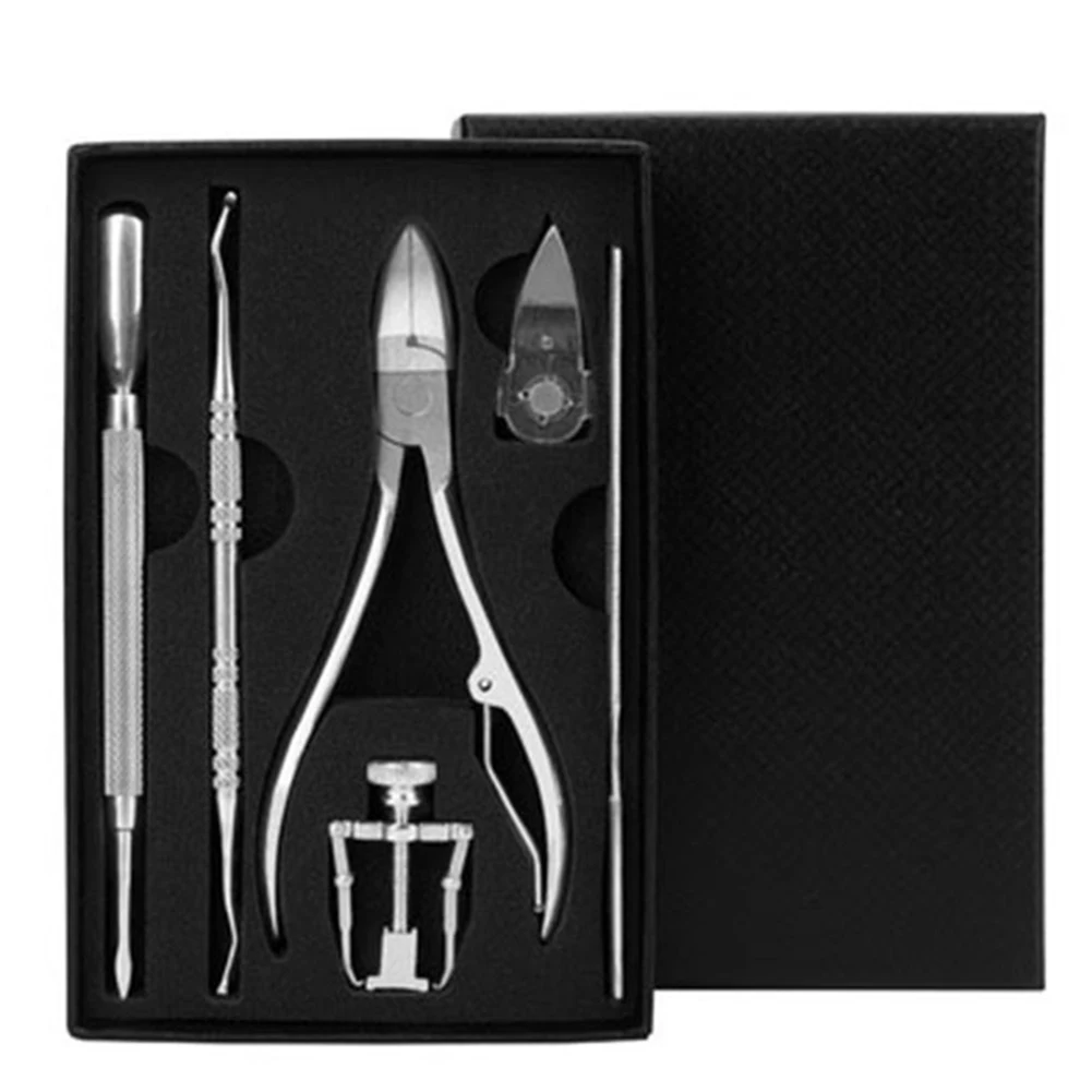 

6pcs/set Lifter Anti Corrosion Pedicure Clippers Salon Nail Treatment Ingrown Toenail Tools Kit Foot Corrector Multifunction