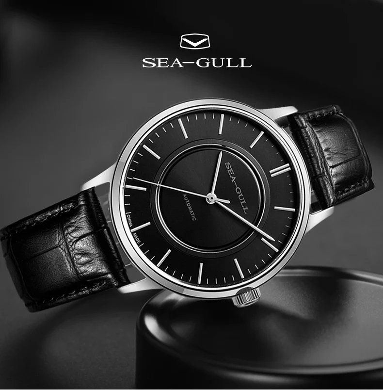 Seagull механические часы Мужские автоматические часы 50 м водонепроницаемые механические часы Брендовые Часы с автоматическим заводом мужские часы 819.22.6060