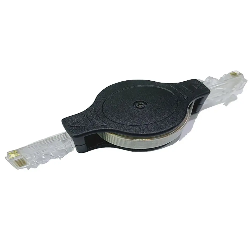

2021 Hot sale RJ45 Interface 1.5m High-speed Retractable Network Cable Portable Computer Network Cable Network Interface Cable