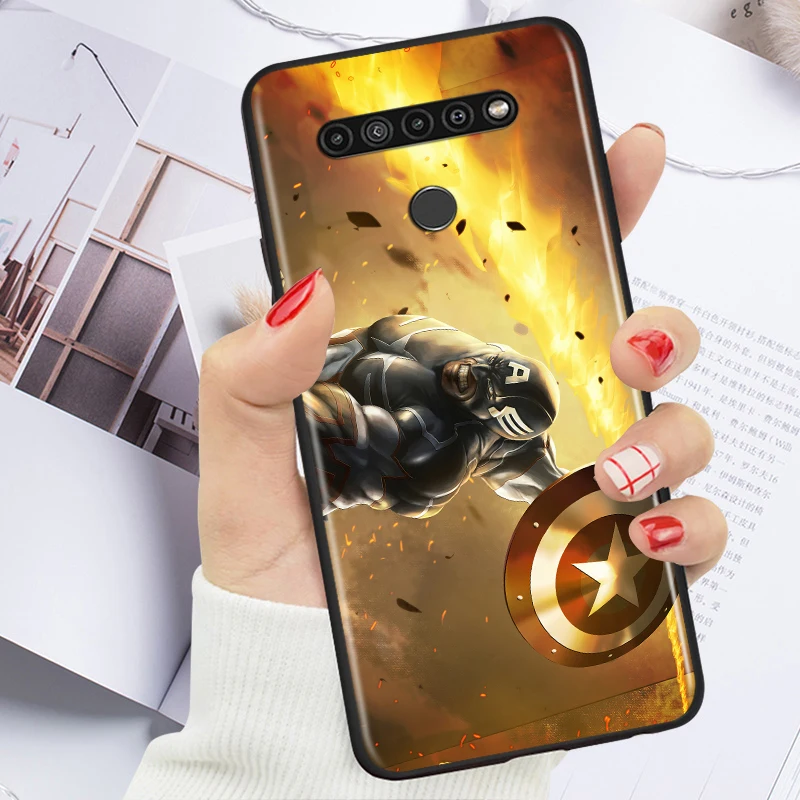 

Hot Captain America Art For LG K92 K42 K22 K71 K61 K51S K41S K30 K20 2019 Q60 V60 V50 S V40 V30 G8S G8 X ThinQ Phone Case