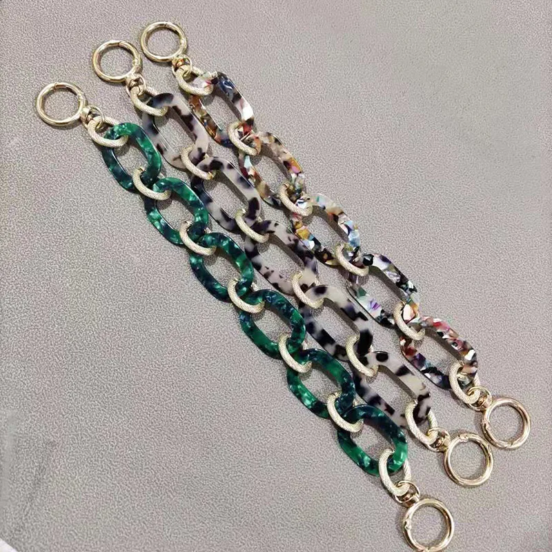 

New Fashion Women Brand Handbag Accessory Chain Detachable Replacement Shoulder Strap Women DIY Shoulder Clutch Resin Chains