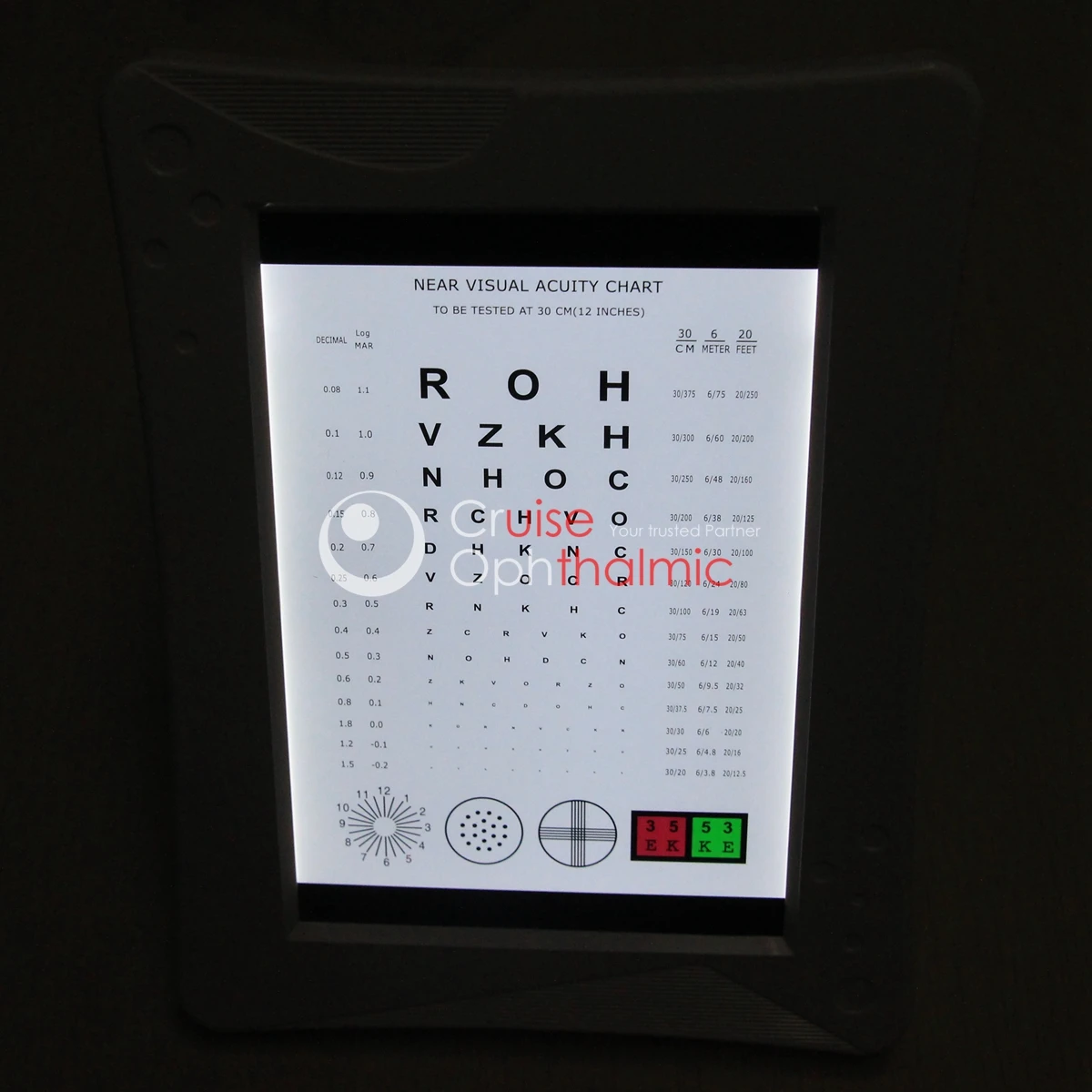 exchange charts acdc 30cm near vision tester nv110 free global shipping