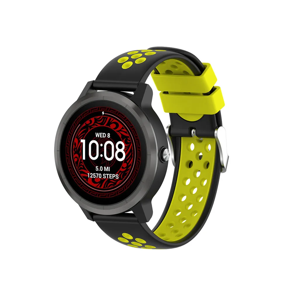Силиконовый ремешок 20 мм для Garmin VIVOMOVE 3/HR Sport для samsung Galaxy Watch 42 мм R815 для Timex Weekender/Expedition