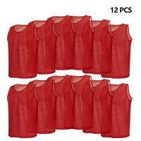 612 pcs adults soccer pinnies quick drying football jerseys vest scrimmage practice sports vest breathable team training bibs