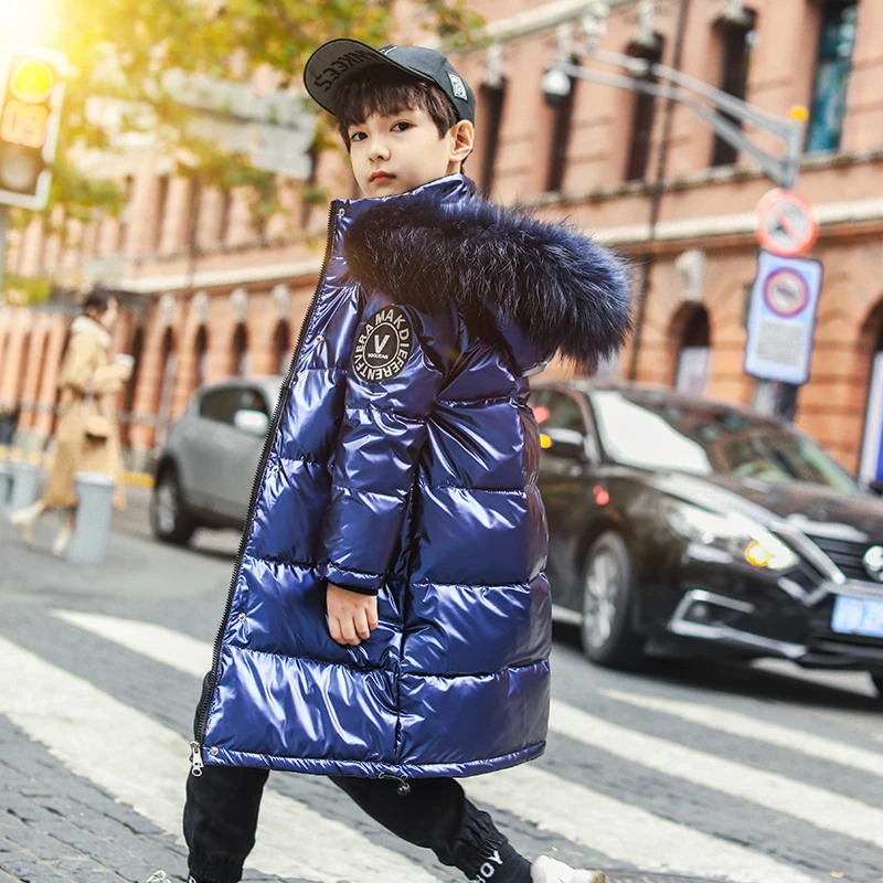 Новинка зимняя плотная теплая куртка 2019 детская одежда для девочек верхняя