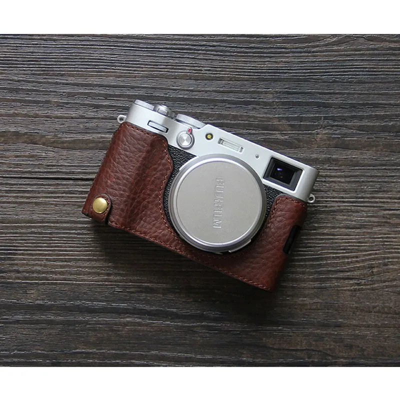 Чехол из воловьей кожи Fuji X100V кожаный чехол X100v защитный для камеры