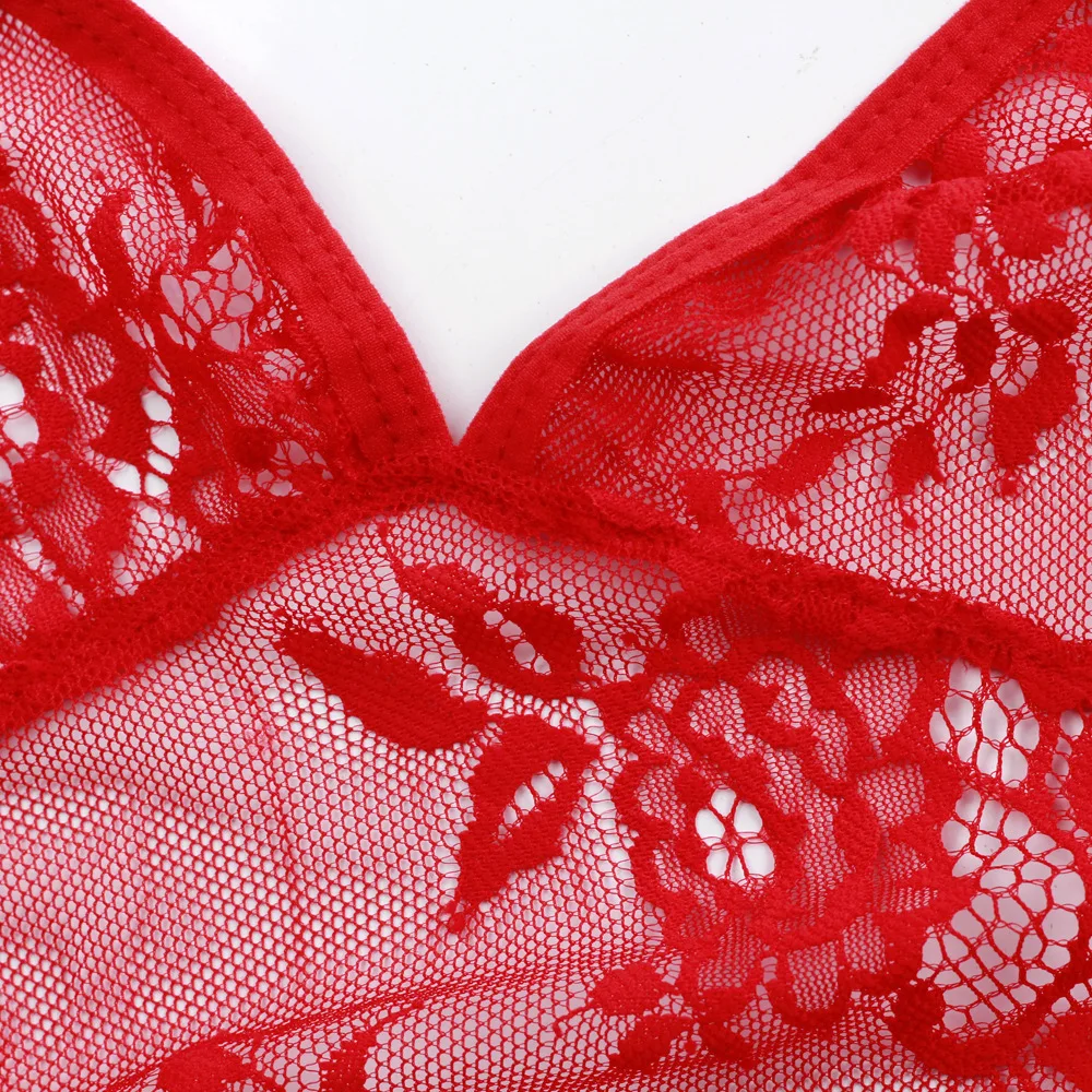 Плюс размер XXXL 5XL 6XL женское сексуальное нижнее белье кружева Babydoll Chemise Porno сексуальное нижнее белье платье прозрачное Haltter эротическое белье