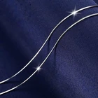 YANHUI 100% натуральная 925 пробы серебряные ожерелья для Женская цепочка в виде змеи ожерелье ювелирные изделия для кулон оптом Серебряный 925 ювелирные изделия