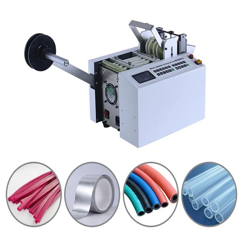 

Automatic Computer Pipe Cutter PVC Tube Cutting Machine Wire Paper Cable Part Making 220V DG-100B