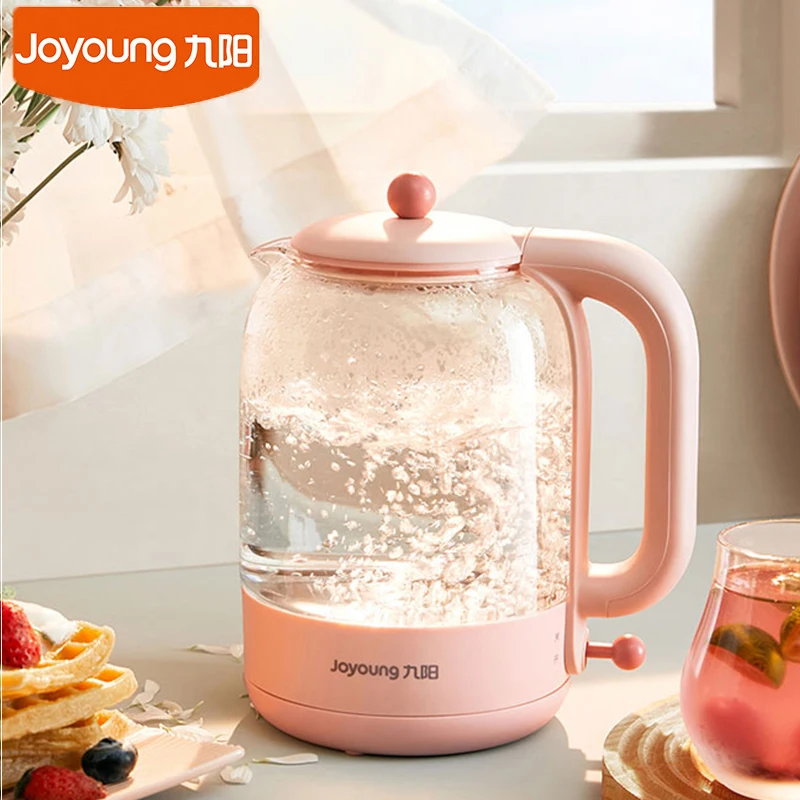 

Joyoung K15FD-W151 Electric Kettle 1.5L Glass Material Healthy Tea Pot 1500W Fast Boiling Water Heater Auto Off Water Boiler
