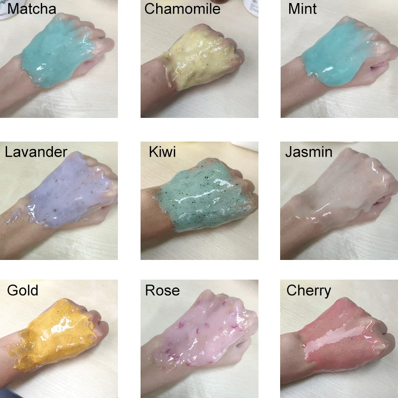 

12PCS SPA Collagen Rose Gold Cherry Peel Off Hydro Jelly Mask Powder